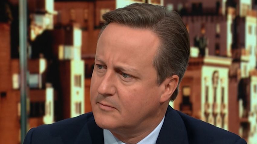 Former British Prime Minister David Cameron appears on CNN's New Day.