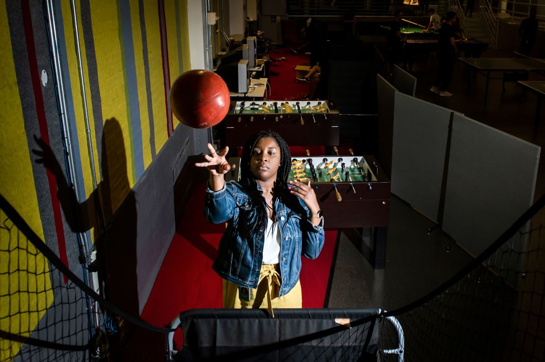 When Google employees need a break there are game rooms and fully-stocked kitchens.