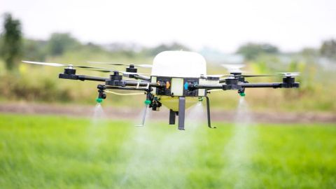Acquahmeyer in Ghana rents out drones to help farmers locate problems in their fields and reduce pesticide use.