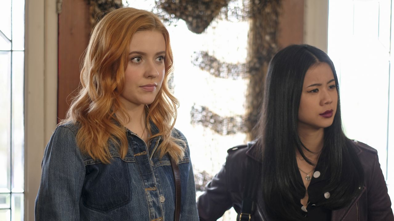 Kennedy McCann and Leah Lewis in 'Nancy Drew'