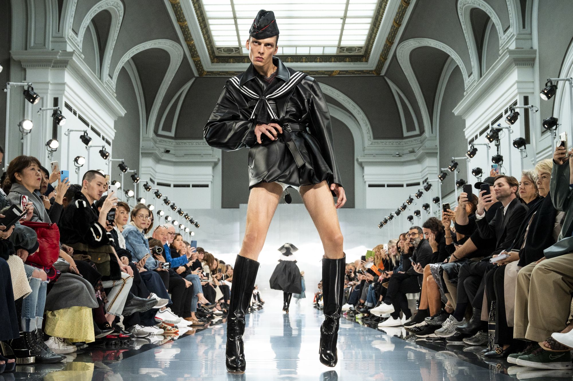Leon Dame walks maison margiela paris fashion week spring summer 2020