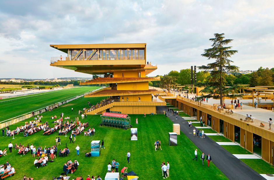 The new ParisLongchamp grandstand was designed by renowned French architect Dominique Perrault.
