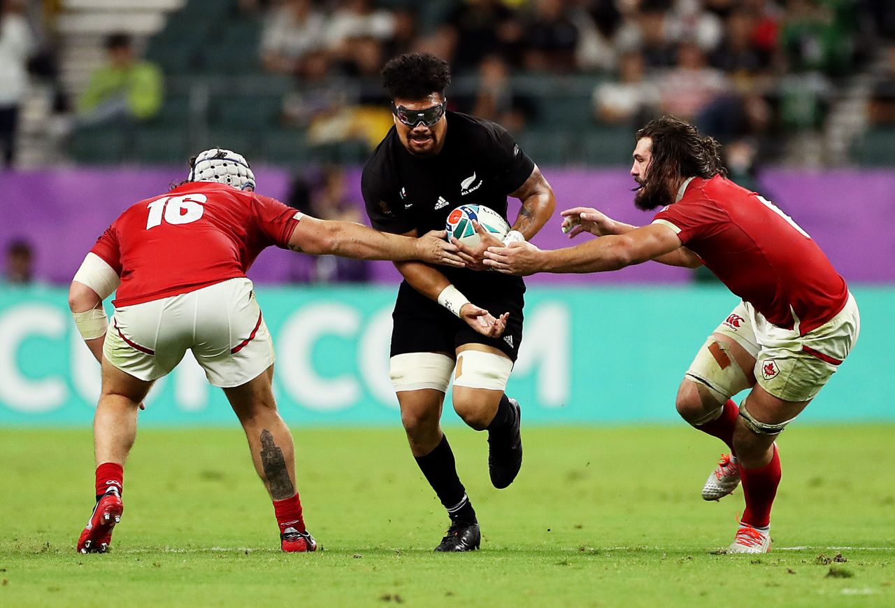 Ardie Savea made World Cup history when he came on for New Zealand. He became the first player in World Cup history to wear goggles during a game.