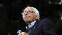Democratic presidential candidate Sen. Bernie Sanders, I-Vt., pauses while speaking at a campaign event, Sunday, September 29, 2019, at Dartmouth College in Hanover, New Hampshire.