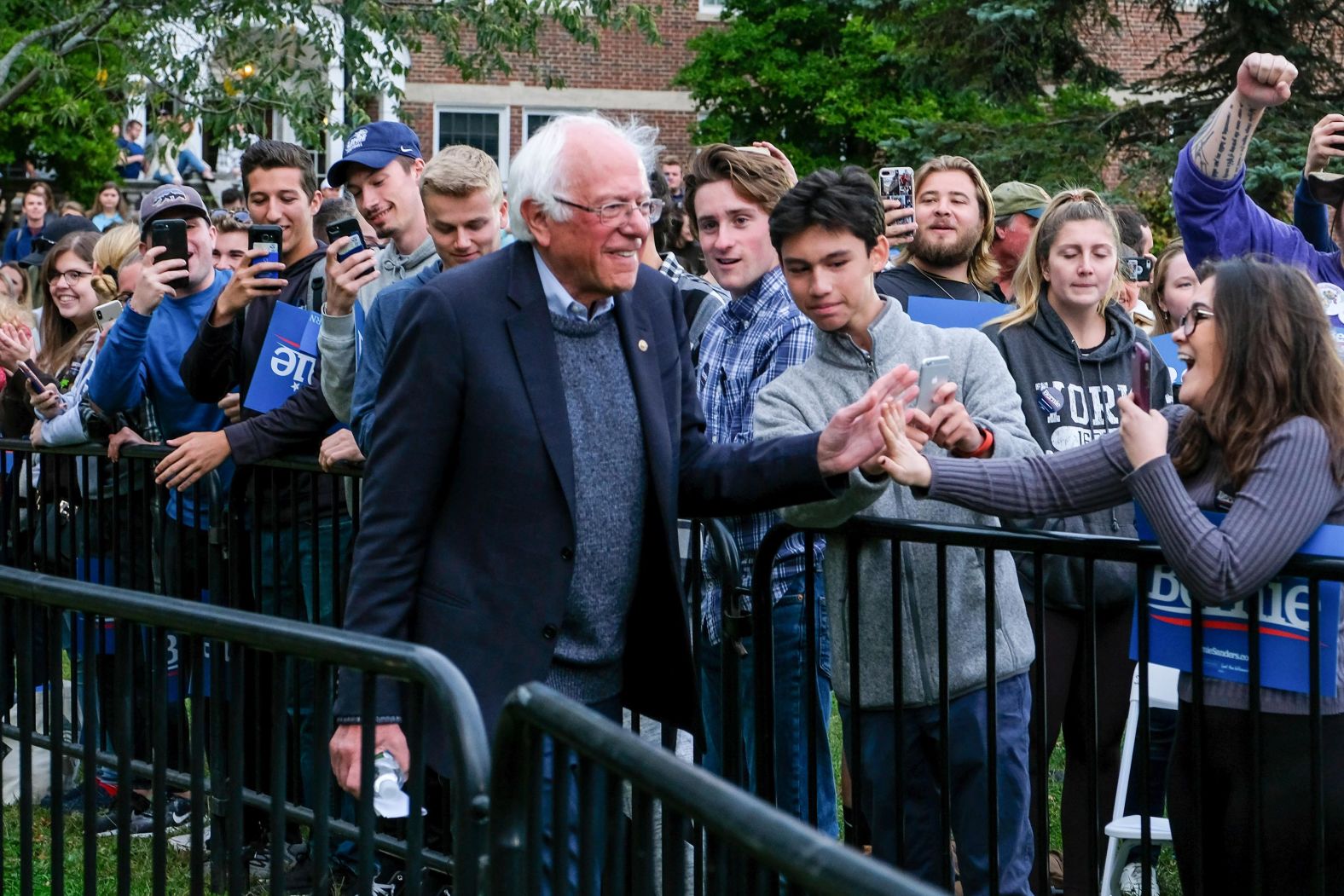 Sanders campaigns at the University of New Hampshire in September 2019. A few days later, <a  target="_blank">he took himself off the campaign trail</a> after doctors treated a blockage in one of his arteries. Sanders suffered a heart attack, his campaign confirmed.