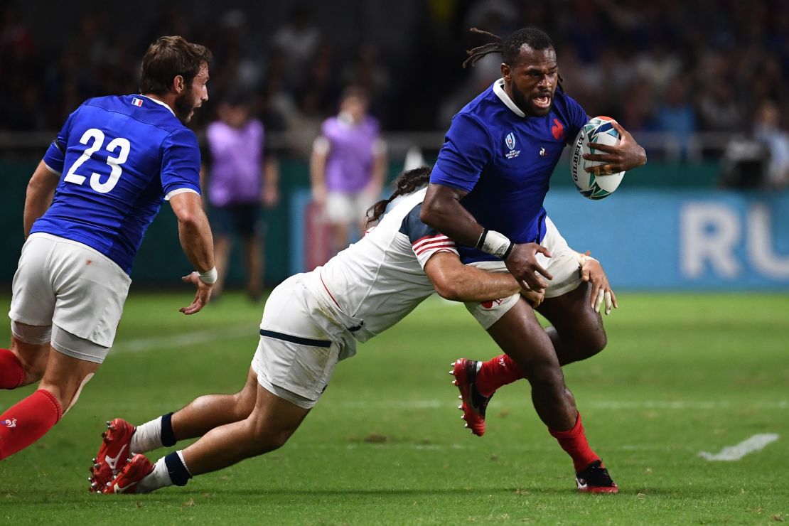 Alivereti Raka scored his first try for France in only his second game for his adopted country.
