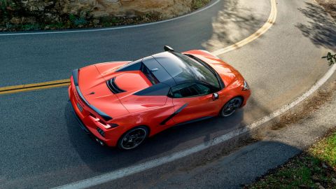The 2020 Chevrolet Corvette Stingray convertible will be the first with a hard, rather than cloth, roof.