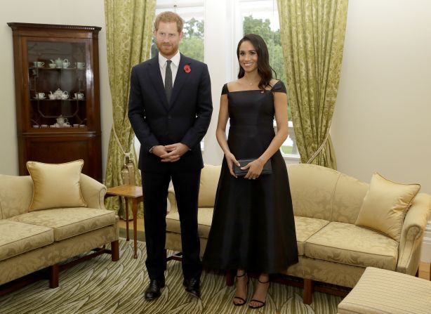 During a visit to New Zealand, the Duchess of Sussex wore a Gabriela Hearst dress. Hearst is known for her luxurious take on sustainable garments.