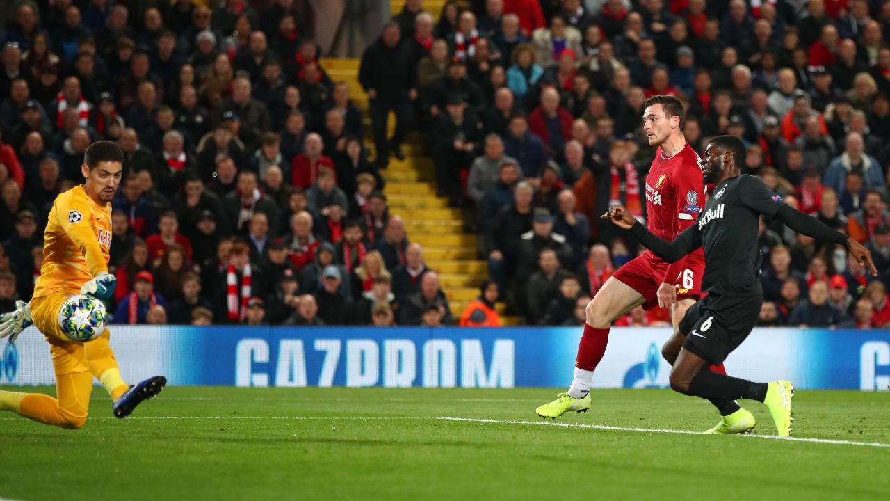 Andrew Robertson's strike gives Liverpool a 2-0 advantage.