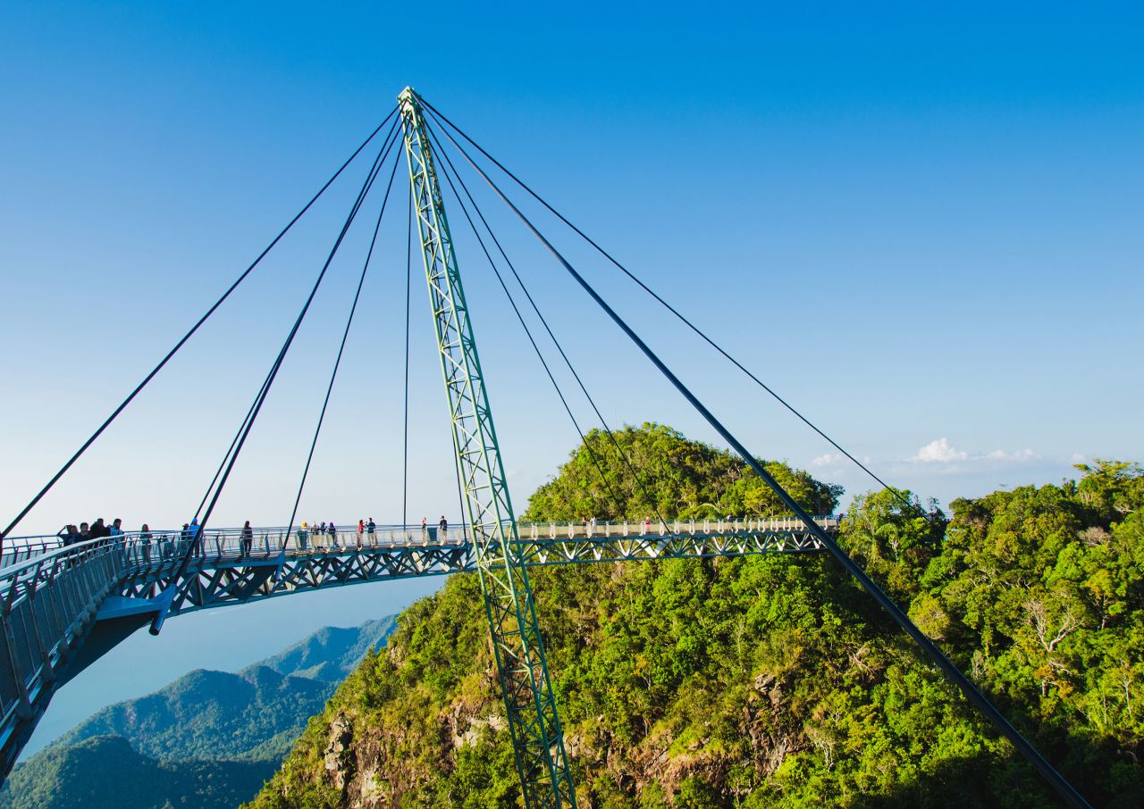 <strong>Langkawi: </strong>The Sky Bridge -- a symbol of Langkawi. Located right by the border with Thailand, this stunning island is part of the Malaysian state of Kedah and one of the country's most popular tourist destinations. 