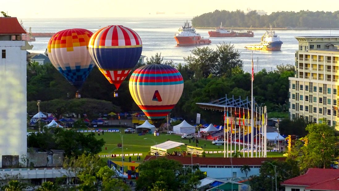 <strong>Labuan: </strong>Early morning view of Labuan during a  hot air balloon festival. Located off the coast of East Malaysia, sandwiched between Sarawak and Sabah, Labuan is one of three Federal Territories (the others are Kuala Lumpur and Putrajaya).