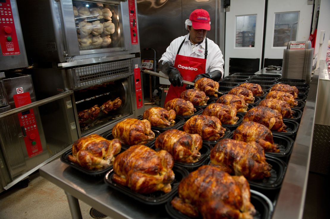 Costco's $4.99 birds. The company sold more than 90 million rotisserie chickens last year.