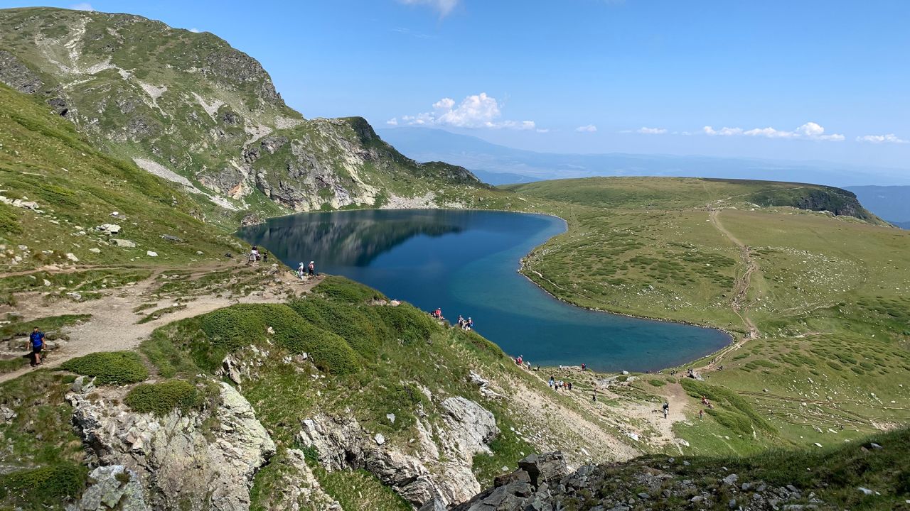 <strong>Rila Lakes hike:</strong> A 10-km loop up a steep rocky ridge rewards adventurers' efforts with majestic views of glacial lakes and forests.