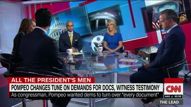 Then Rep. Pompeo had different take on demanding docs, witness testimony