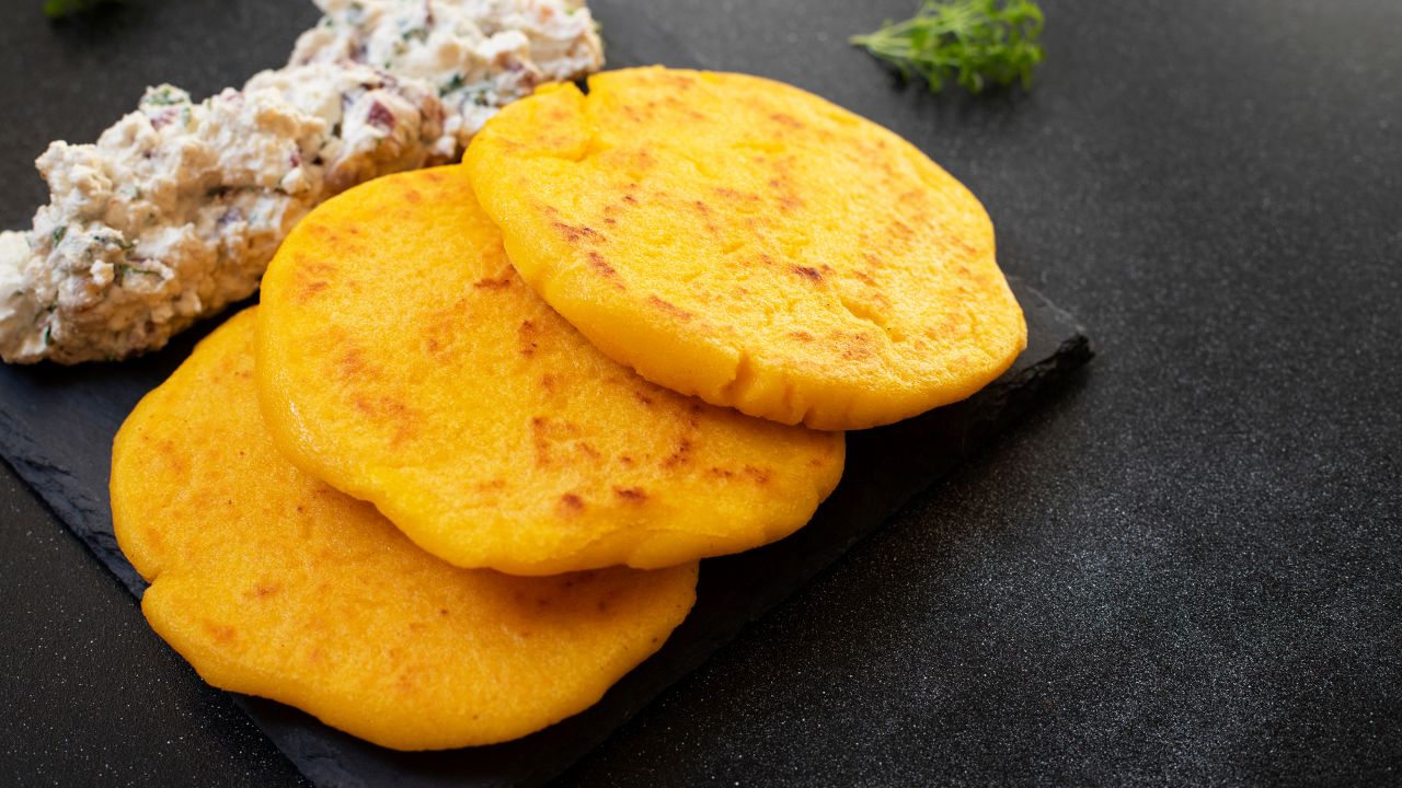 <strong>Arepas, Venezuela. </strong>Arepas have been made in Venezuela and surrounding regions since long before the arrival of Europeans in South America, and the nourishing corn breads can range from simple to elaborate.