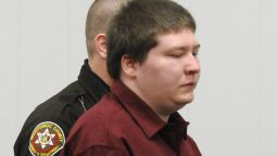 Brendan Dassey enters the courtroom Friday, Jan. 15, 2010, the first day of a five-day hearing on Brendan Dassey's motion asking for a new trial at the Manitowoc County Courthouse. Dassey's legal team, from the Northwestern University Center for Wrongful Convictions, has asked for a new trial saying his attorneys were ineffective, and that police used coercive and suggestive means to get statements from Dassey, who was 16 when he was charged. (AP Photo/Herald Times Reporter, Sue Pischke)