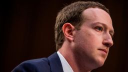 WASHINGTON, DC - APRIL 10: Facebook co-founder, Chairman and CEO Mark Zuckerberg testifies before a combined Senate Judiciary and Commerce committee hearing in the Hart Senate Office Building on Capitol Hill April 10, 2018 in Washington, DC. Zuckerberg, 33, was called to testify after it was reported that 87 million Facebook users had their personal information harvested by Cambridge Analytica, a British political consulting firm linked to the Trump campaign. Photo by Zach Gibson/Getty Images)