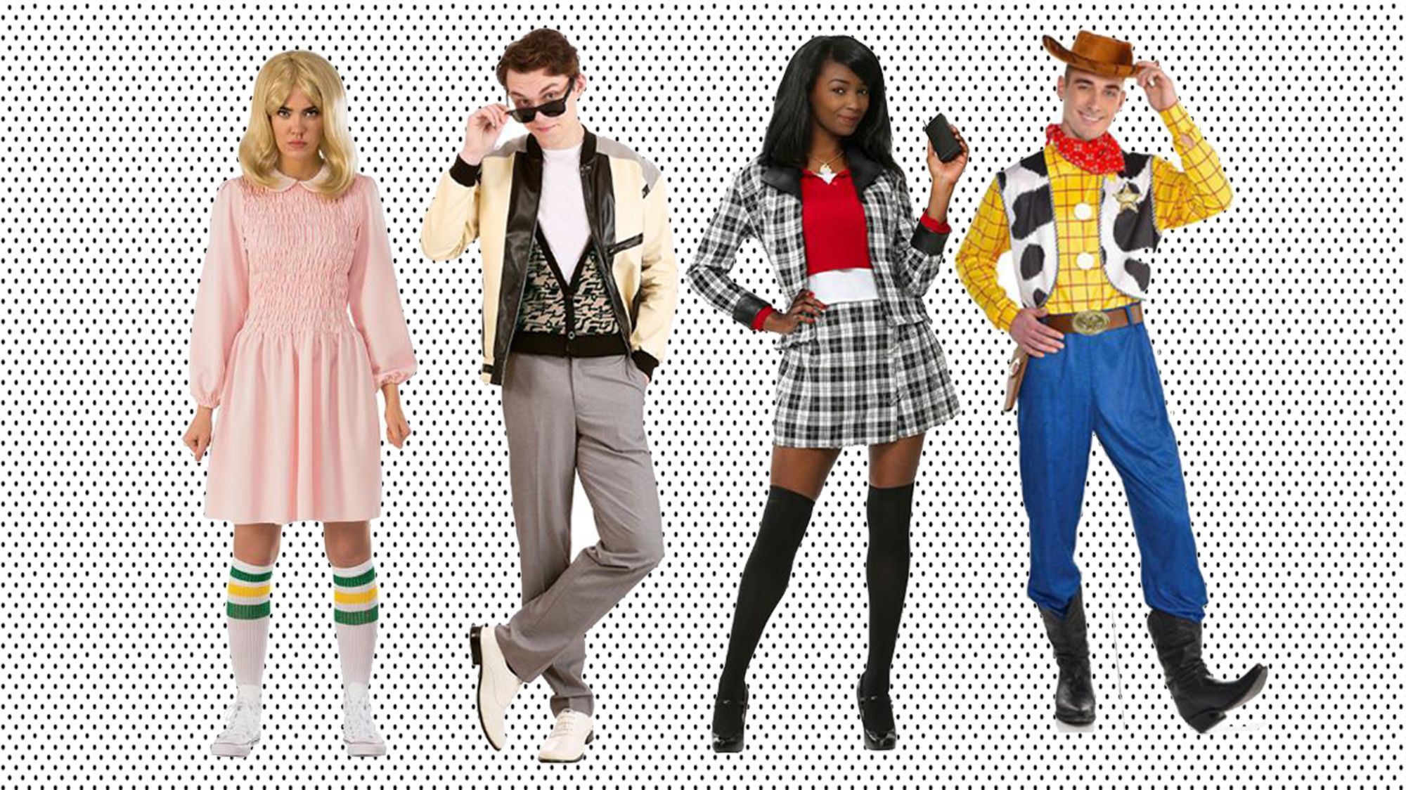 80s Costumes for Women, Halloween Decades Clothes Outfit