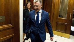 Kurt Volker, a former special envoy to Ukraine, is leaving after a closed-door interview with House investigators as House Democrats proceed with the impeachment investigation of President Donald Trump, at the Capitol in Washington, Thursday, Oct. 3, 2019. 