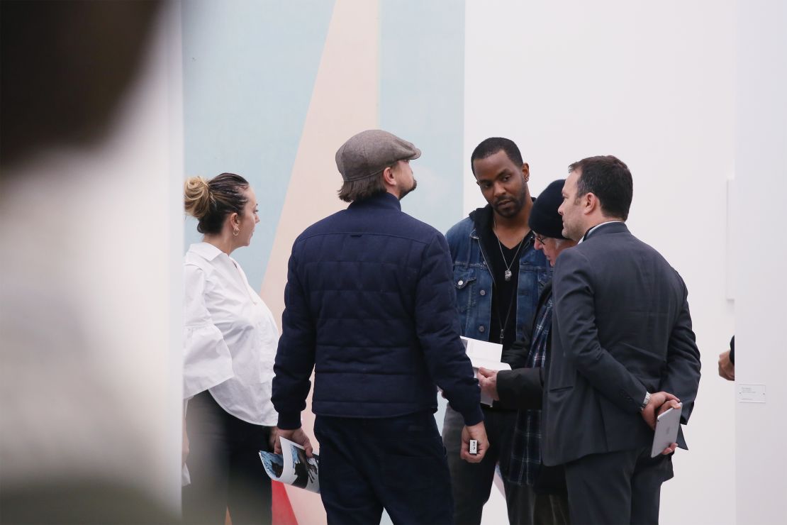 Actor Leonardo DiCaprio attends the 2016 Frieze Art Fair: New York at Randall's Island on May 4, 2016 in New York City.  