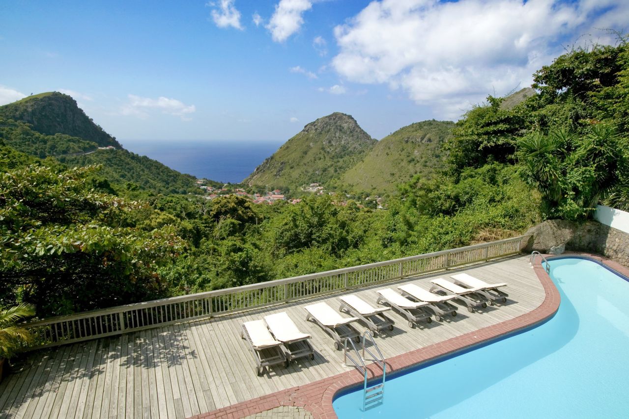 Queen's Gardens Resort & Spa has a pool optimally perched for sweeping island views.