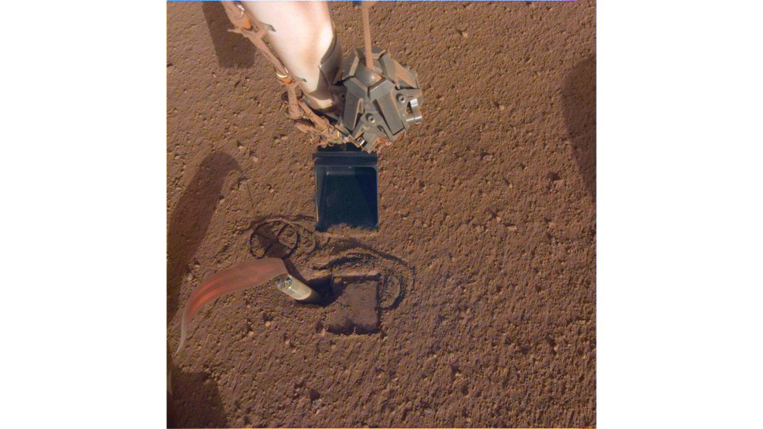 InSight's heat probe.