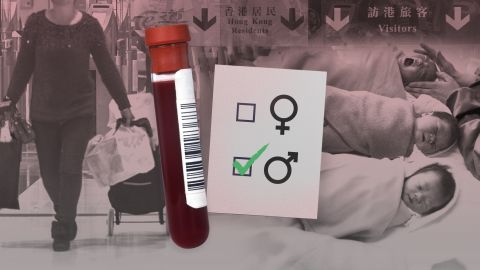 Hong Kong has become a hub for Chinese women who want to find out the gender of their unborn child by smuggling vials of blood into the city.