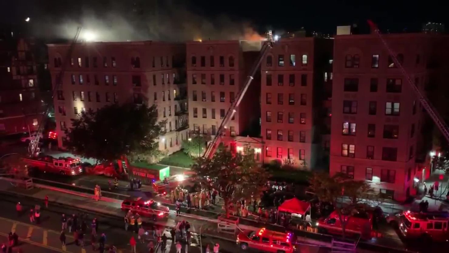 More than 200 firefighters responded Friday night, the New York City Fire Department said.