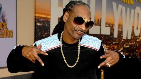 Snoop Dogg, shown here at a movie premiere in Los Angeles, played for about 35 minutes to University of Kansas students