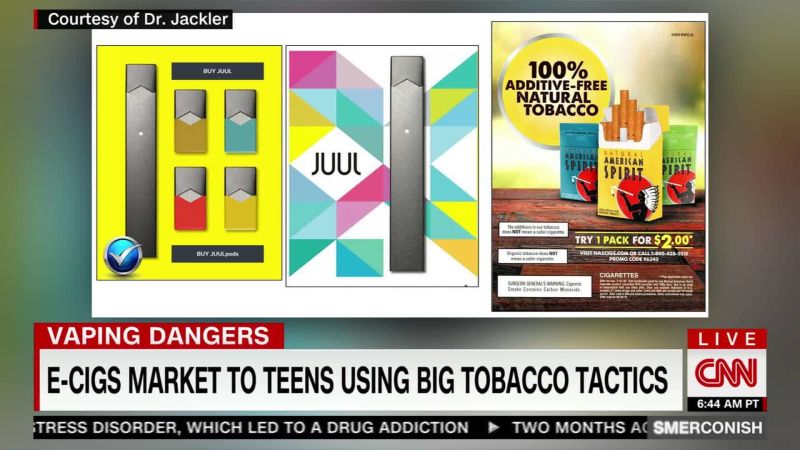 E cigs market to teens using big tobacco tactics