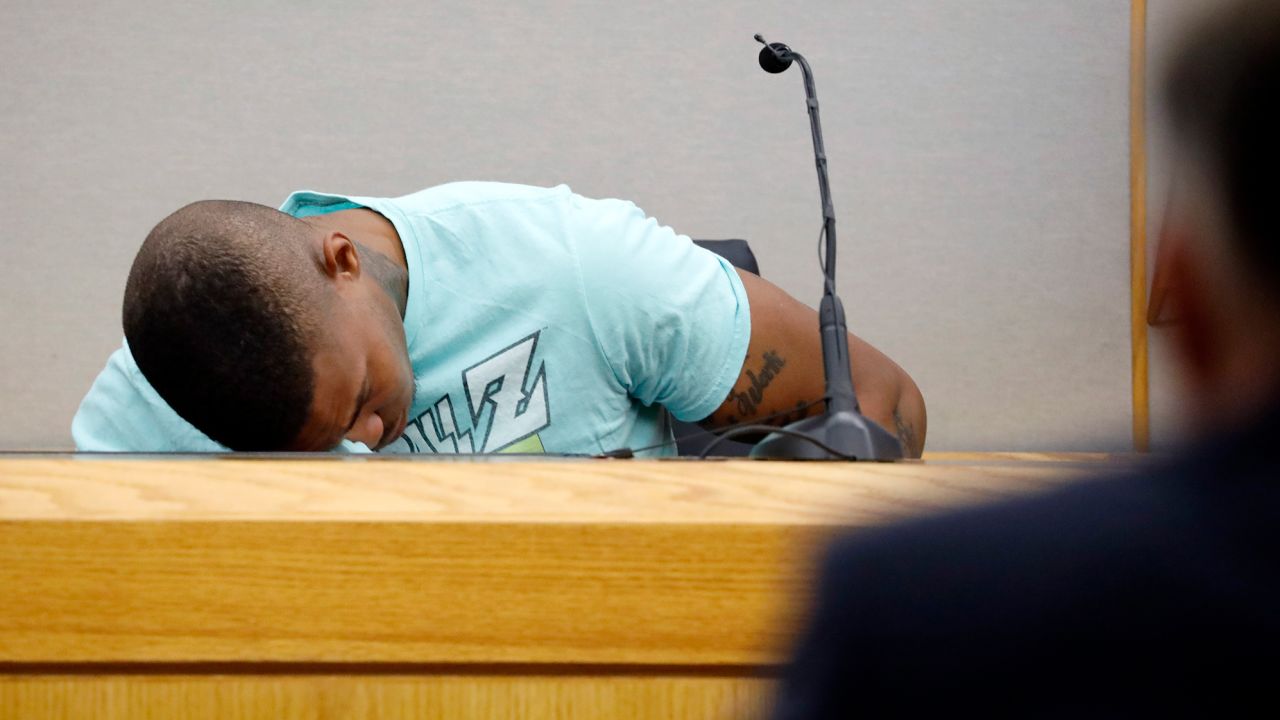 Brown was emotional while testifying because he feared gun violence, an attorney said.