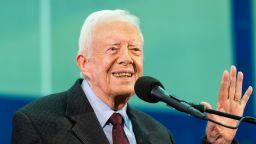 Former President Jimmy Carter at an annual Carter Town Hall held at Emory University in Atlanta on September 18, 2019.