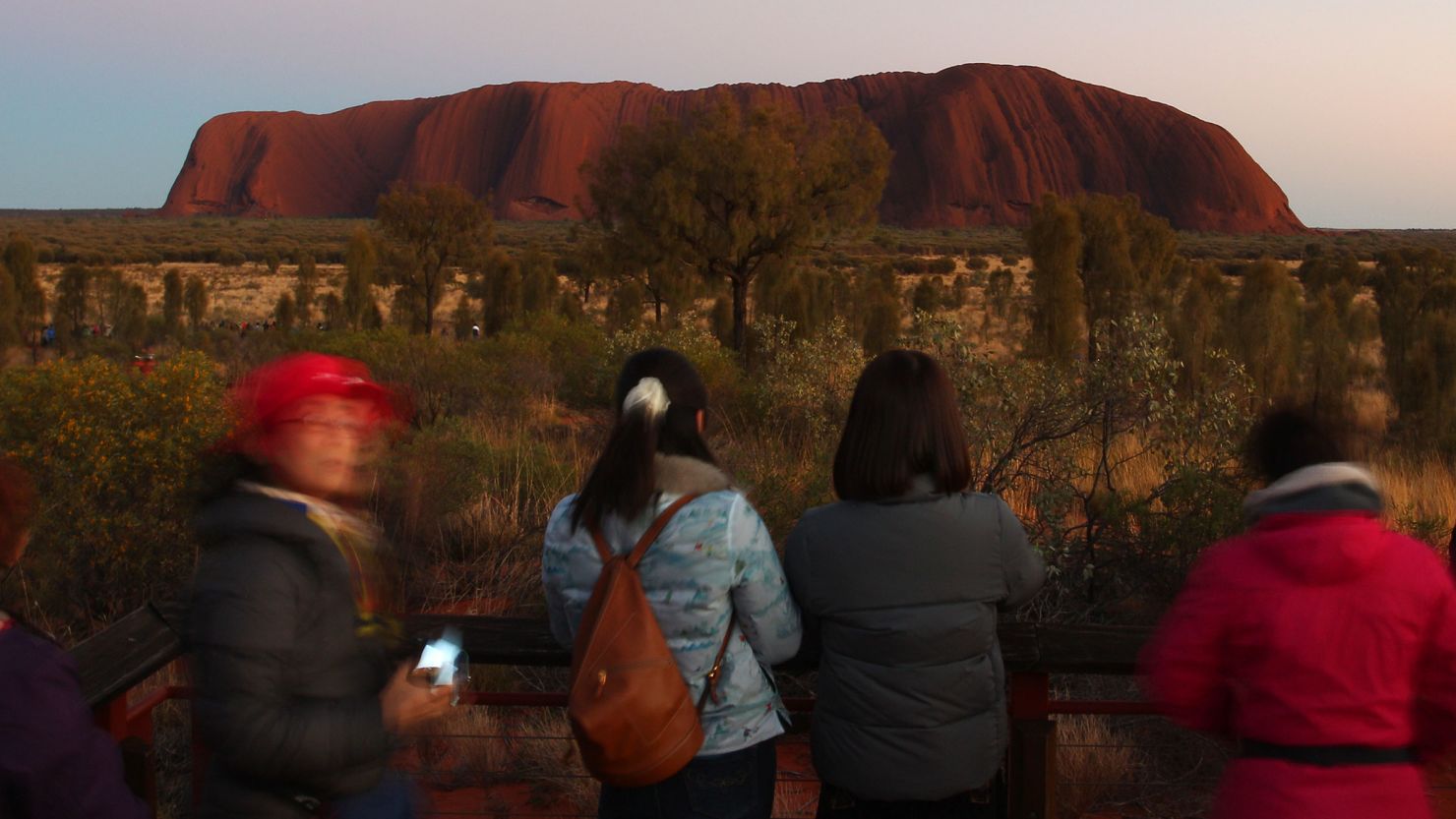 Visitors flock to Uluru before a ban on climbing the rock comes into effect at the end of October.