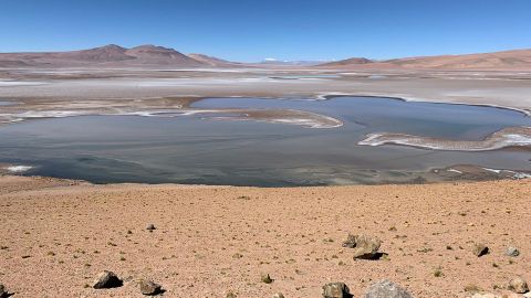The Quisquiro salt flats in Altiplano, South America, which scientists believe resemble Mars' ancient lakes.