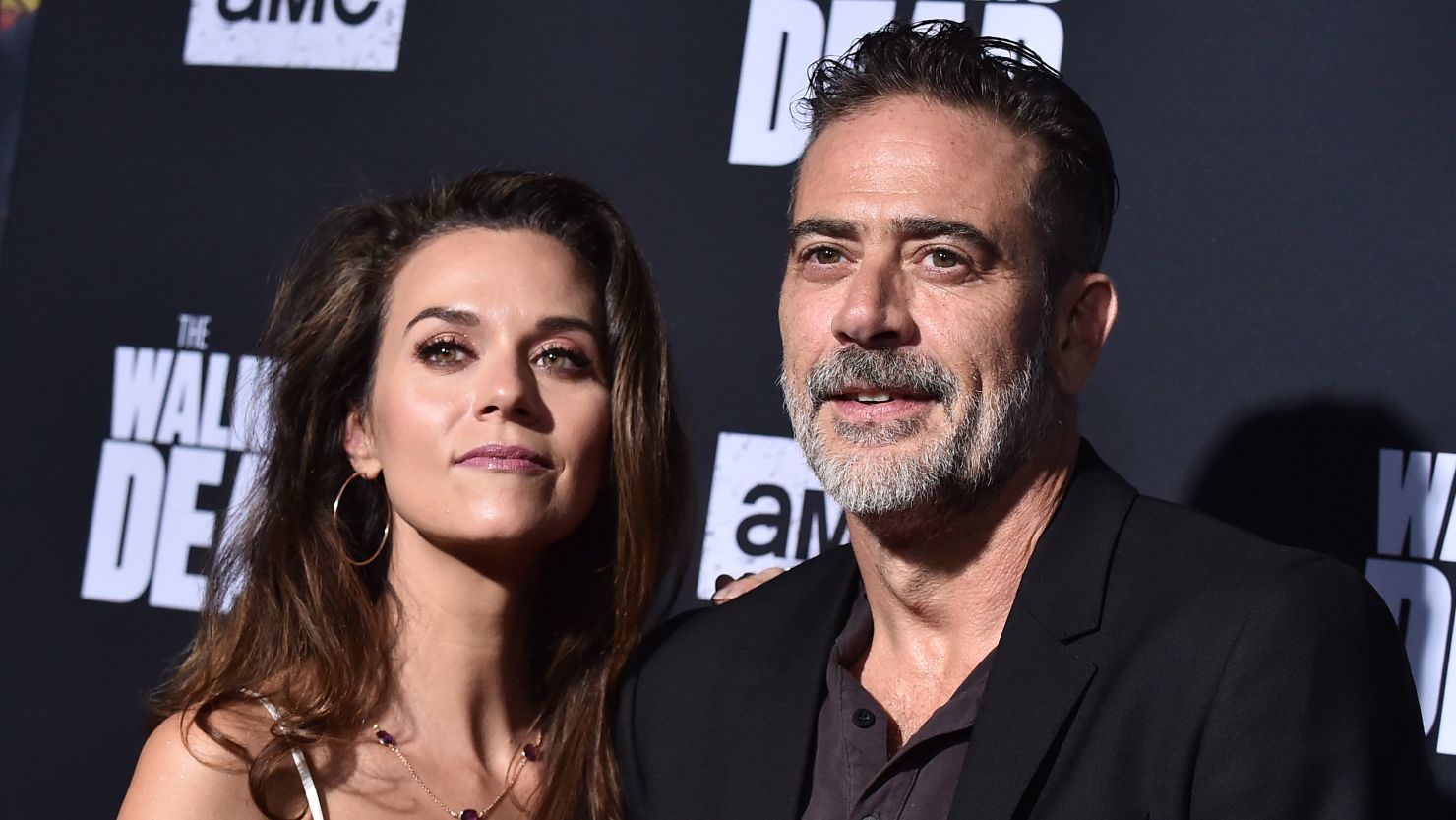 Jeffrey Dean Morgan and Hilarie Burton attend the Season 10 Premiere of 'The Walking Dead' at Chinese Theatre in Hollywood, California, on September 23, 2019.