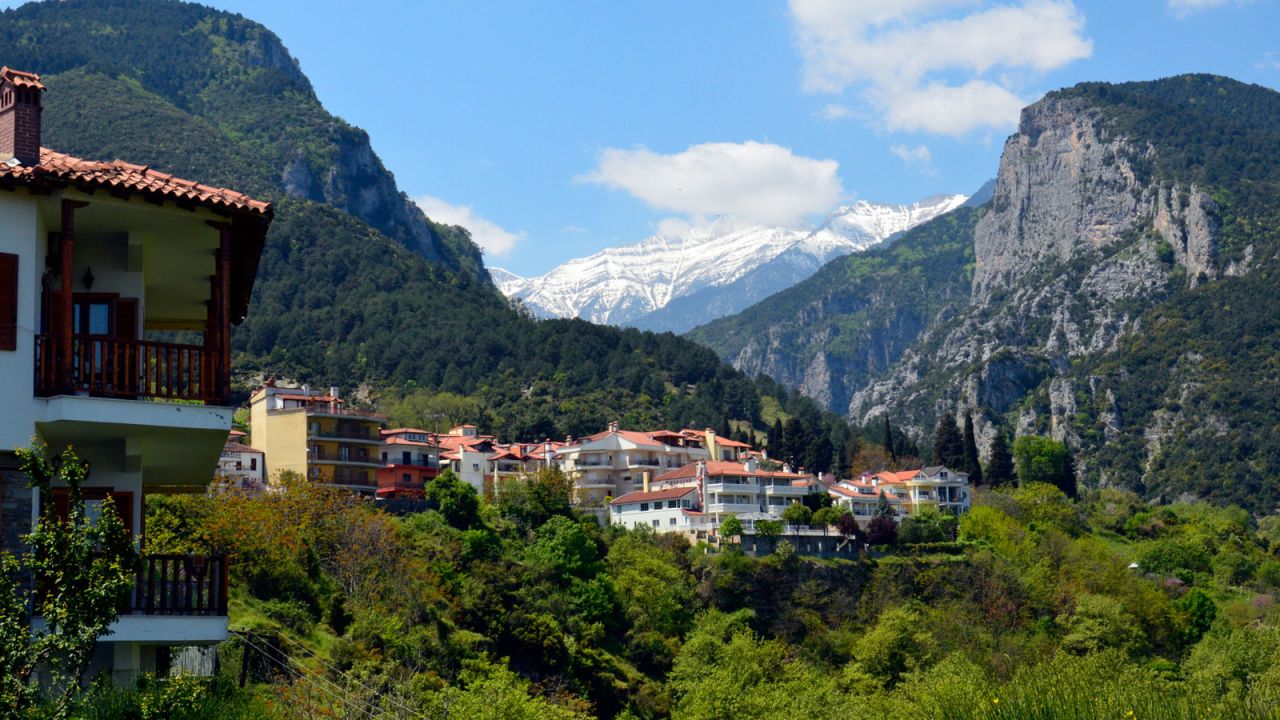 <strong>Litochoro, Pieria: </strong>This village is a favorite with hikers due to its position at the entrance to Mount Olympus -- the highest mountain in Greece.