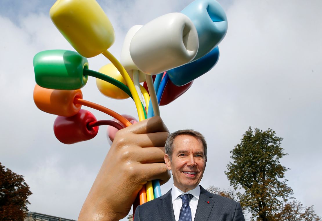 Koons holds the record for the most expensive artwork by a living artist sold at auction.