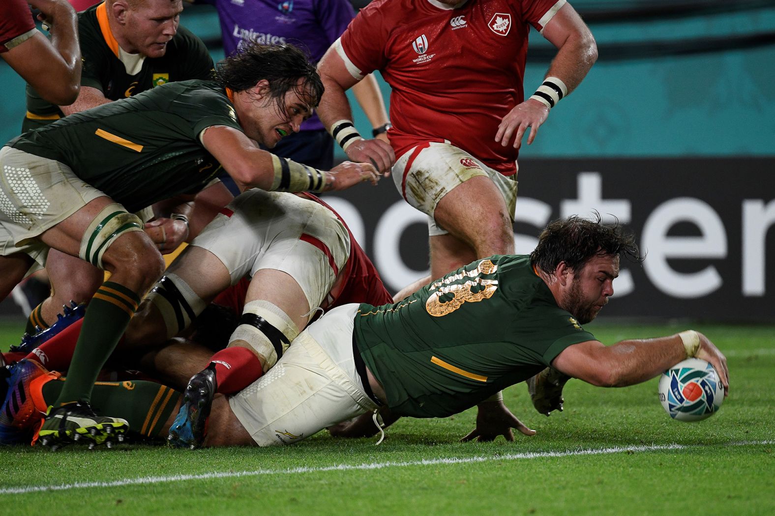 South Africa's Frans Malherbe also got on the score sheet. 