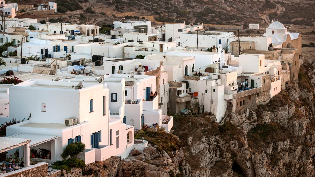 <strong>Chora, Folegandros: </strong>Home to the most photographed lane in the Aegean, Chora of Folegandros is a charming village crammed with houses squeezed closely together.