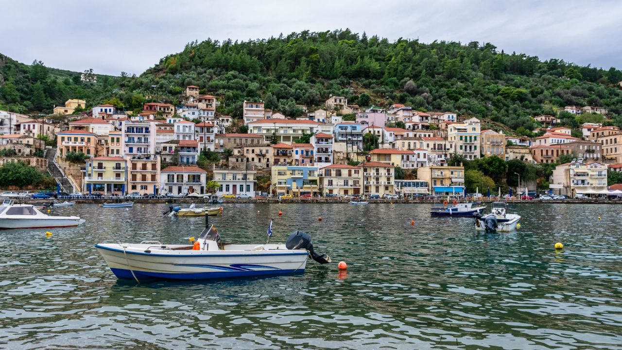 Fishing boats in the charming village of Gytheio.