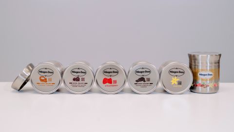 Nestlé designed a reusable Häagen-Dazs container for Loop, sparking envy from its competitors. (Brinson + Banks for CNN)