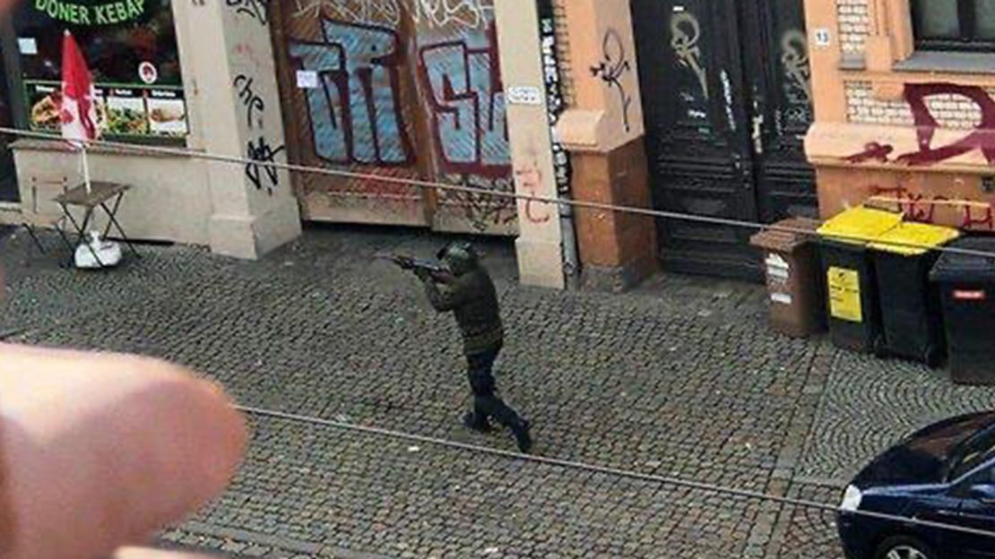 A photo of the alleged gunman in Halle.
