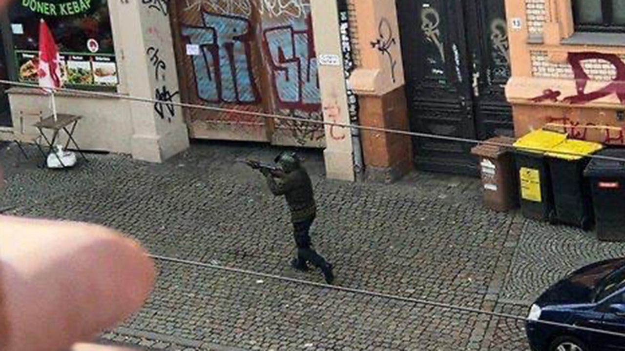 A photo of the alleged gunman in Halle.