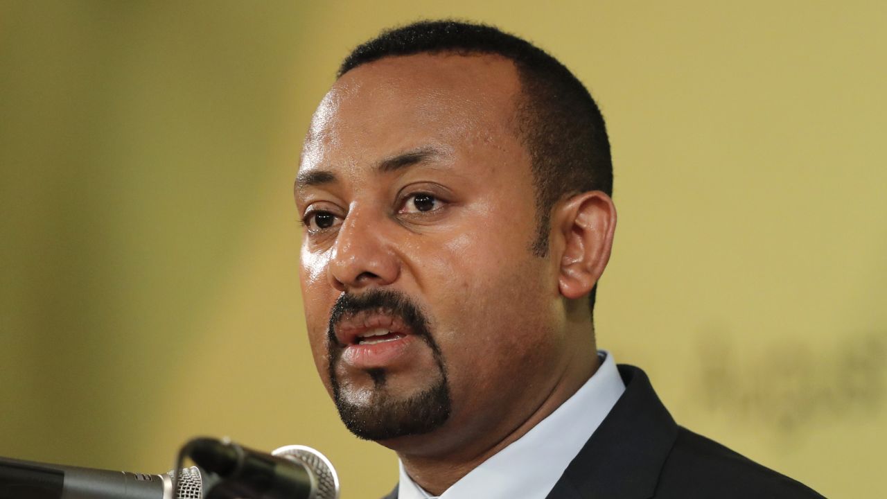 Ethiopian Prime Minister Abiy Ahmed speaks during the Ethiopia-Korea Business Forum in Seoul, South Korea, Tuesday, Aug. 27, 2019. Ahmed arrived in Seoul on Sunday for a three-day visit to boost bilateral cooperation. (AP Photo/Lee Jin-man)