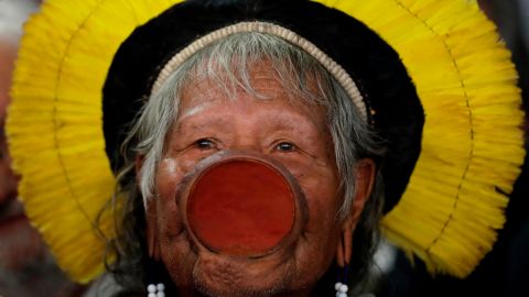 Brazilian indigenous chief Raoni Metuktire is also in the running.