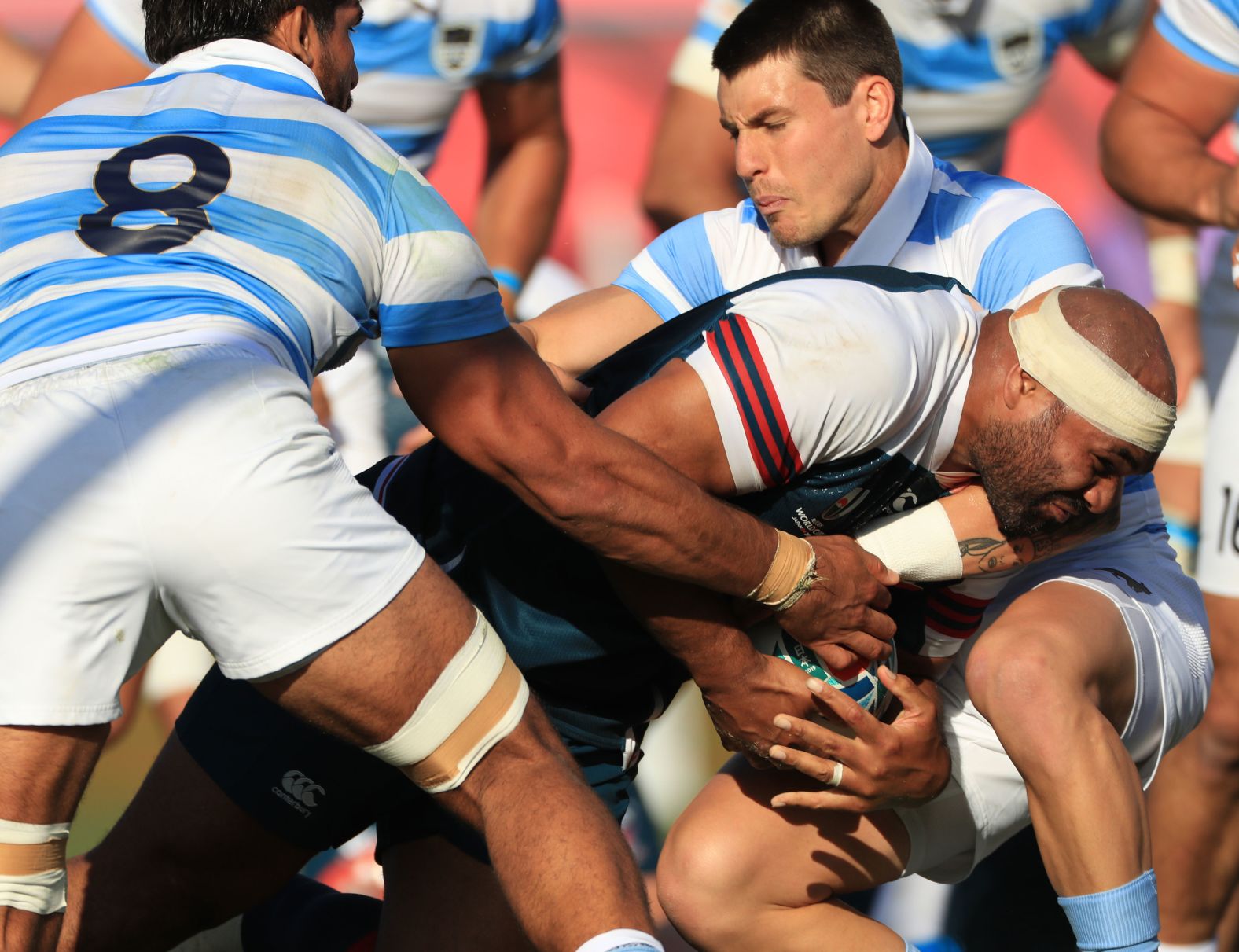 The 17 points the USA scored against Argentina more than doubled its total at this year's World Cup. 