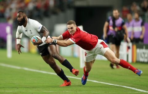 Fiji winger Semi Radradra was given the man-of-the-match award for his strong performance. His quick feet, powerful running and slick offloads caused Welsh defenders problems throughout the game.