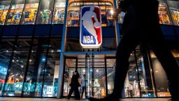 BEIJING, CHINA - OCTOBER 09: The NBA flagship retail store is seen on October 9, 2019 in Beijing, China. The NBA is trying to salvage its brand in China amid criticism of its handling of a controversial tweet that infuriated the government and has jeopardized the league's Chinese expansion. The crisis, triggered by a Houston Rockets executives tweet that praised protests in Hong Kong, prompted the Chinese Basketball Association to suspend its partnership with the league. The backlash continued with state-owned television CCTV scrapping its plans to broadcast pre-season games in Shanghai and Shenzhen, and the cancellation of other promotional fan events.  The league issued an apology, though NBA Commissioner Adam Silver angered Chinese officials further when he defended the right of players and team executives to free speech. China represents a lucrative market for the NBA, which stands to lose millions of dollars in revenue and threatens to alienate Chinese fans.  Many have taken to China's social media platforms to express their outrage and disappointment that the NBA would question the country's sovereignty over Hong Kong which has been mired in anti-government protests since June. (Photo by Kevin Frayer/Getty Images)