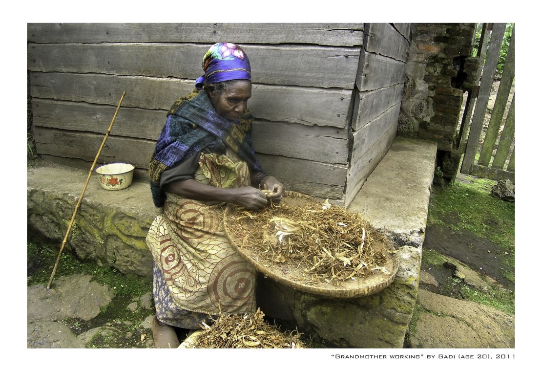 "Grandmother working" by Gadi. Age 20, 2011. 