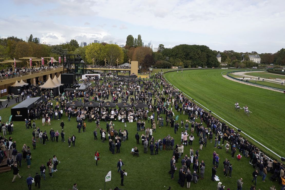 Longchamp welcomed about 45,000 racing fans for Arc weekend.